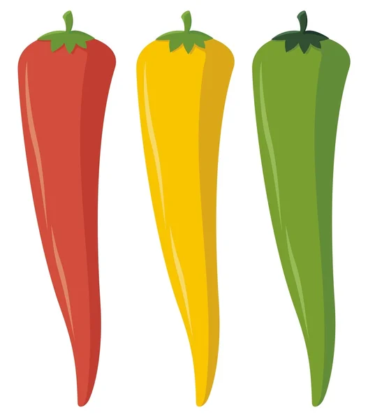 Peppers — Stock Vector