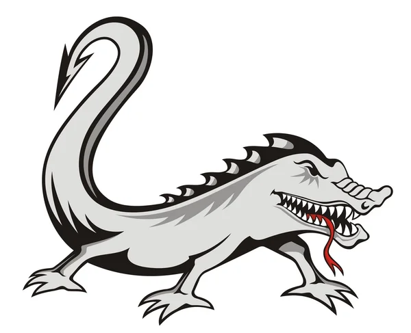 Lizard tattoo — Stock Vector