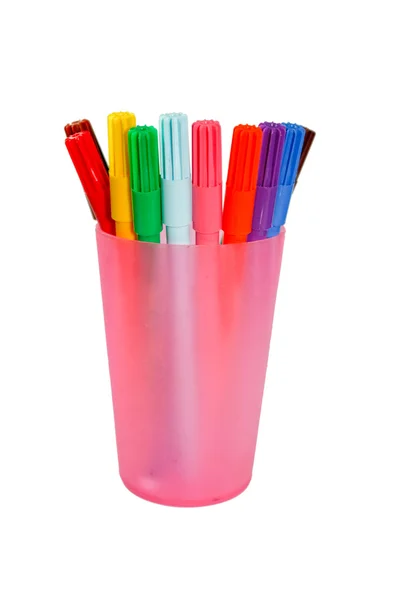 Bolígrafos de fieltro multicolor — Foto de Stock