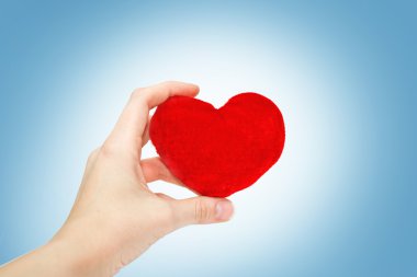 Heart in hand clipart