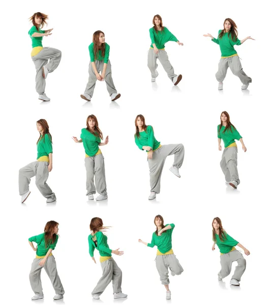 Dançarino moderno poses — Fotografia de Stock