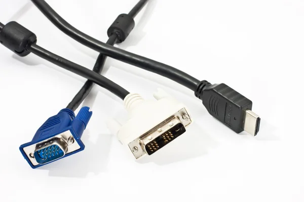 Conector VGA, DVI y HDMI — Foto de Stock