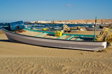 Beach in Sur, Oman clipart