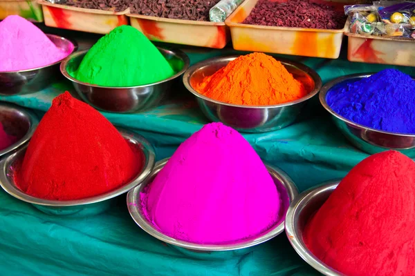 Indian coloured powders — Stock Photo, Image