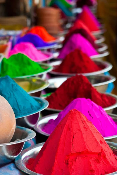 Indyjski kolorowych proszków — Zdjęcie stockowe