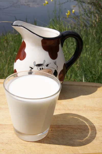 Wellness, landet av mjölk — Stockfoto