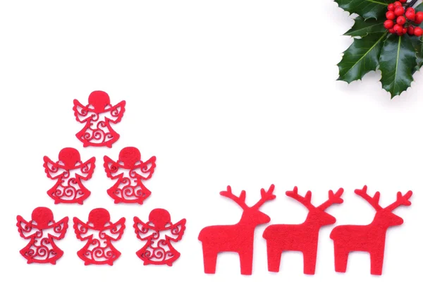 Christmas background with reindeer — Stock Photo, Image