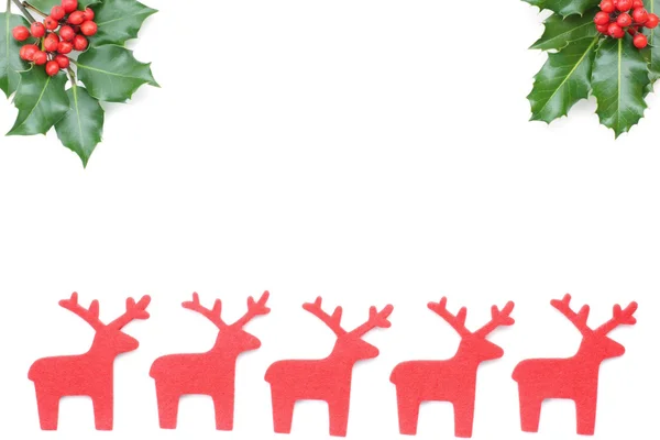 Різдвяний фон з оленями — стокове фото