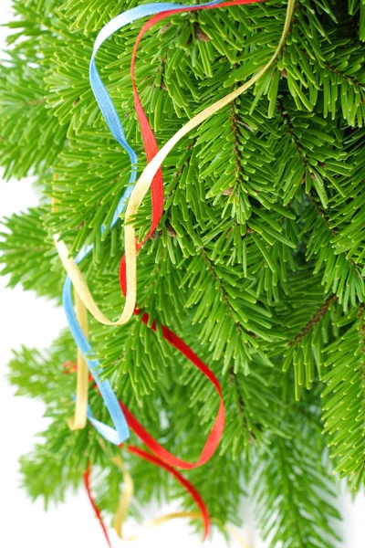 Fundo de Natal com árvore de abeto — Fotografia de Stock