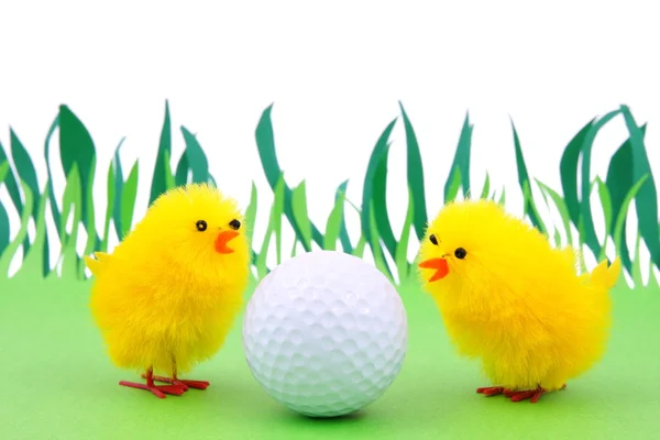 Lente en golf — Stockfoto