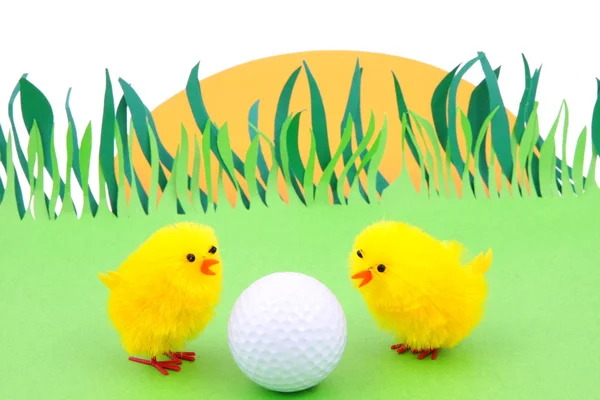 Primavera y golf — Foto de Stock