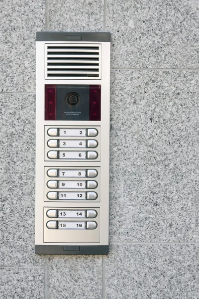 Videocitofono all'ingresso di una casa — Foto Stock