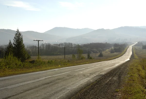 stock image Road in mountains of Southern Ural