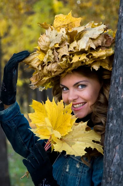 Lady podzim — Stock fotografie