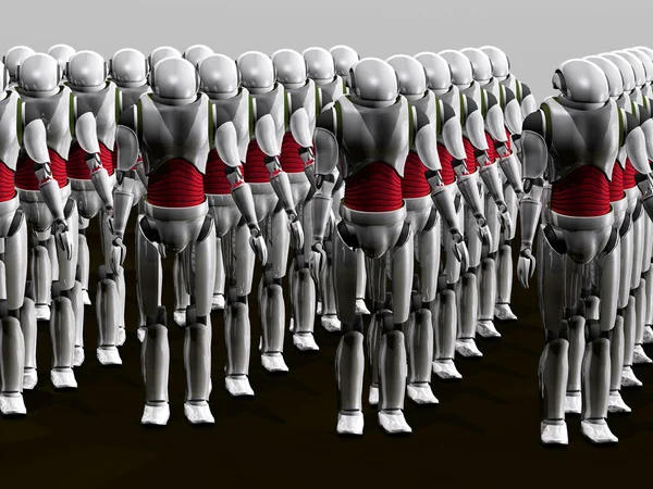 Armia robotów — Zdjęcie stockowe