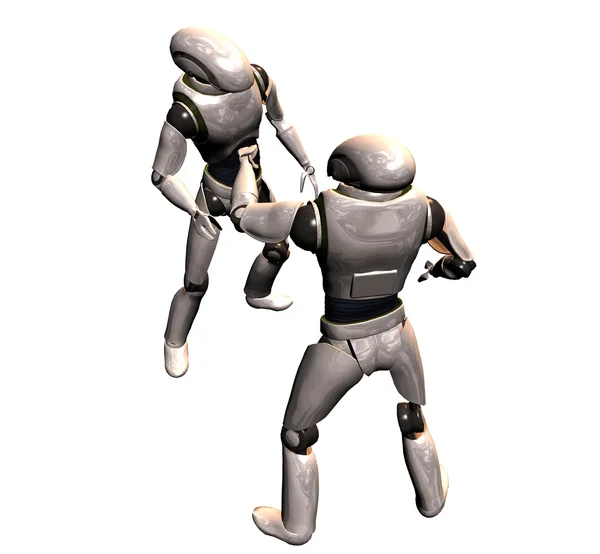 Robot conflict — Stock Photo, Image