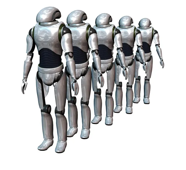 Robot hadsereg Stock Kép