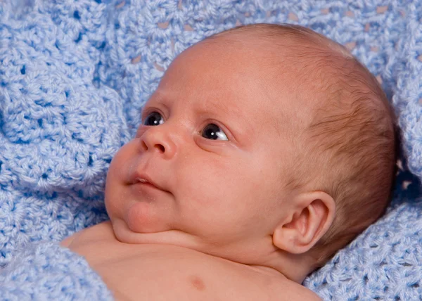 Smiling newborn Stock Photo