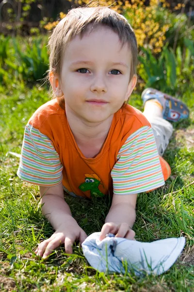 Happy child outdoor — Stock Photo, Image