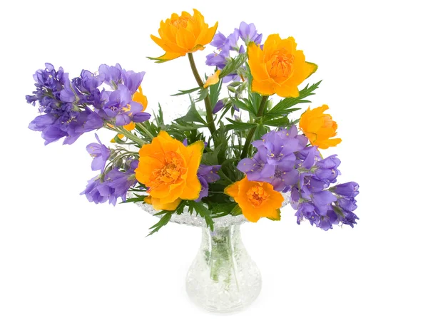 Wazon z bukietem kwiatów — Zdjęcie stockowe