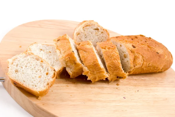 Dilimlenmiş somun ekmek — Stok fotoğraf