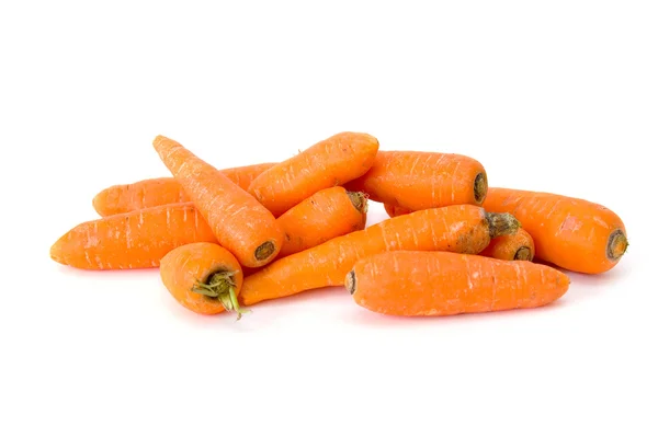 Морква на білому тлі — стокове фото