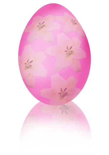 Uovo di Pasqua rosa — Foto Stock