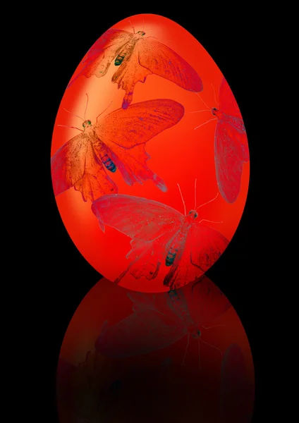 Rødt østlig egg – stockfoto