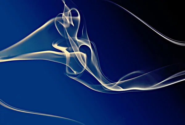 Fumaça em azul preto — Fotografia de Stock