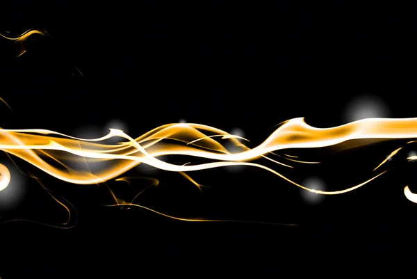 Gele wierook rook abstract — Stockfoto