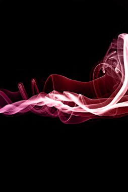 Colored incense smoke abstract clipart