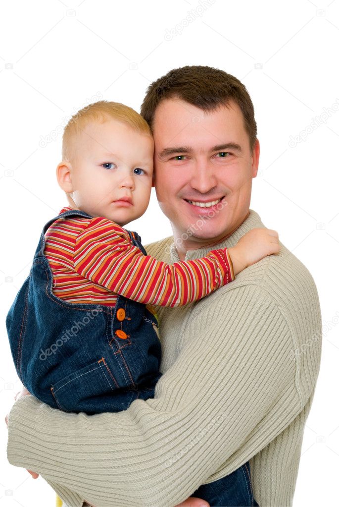 زينة الحياة الدنيا .. - صفحة 95 Depositphotos_1790141-stock-photo-father-holding-son