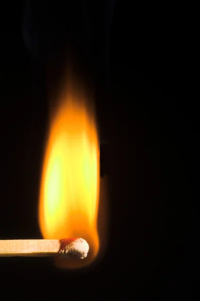 Burning Match — Stock Photo, Image