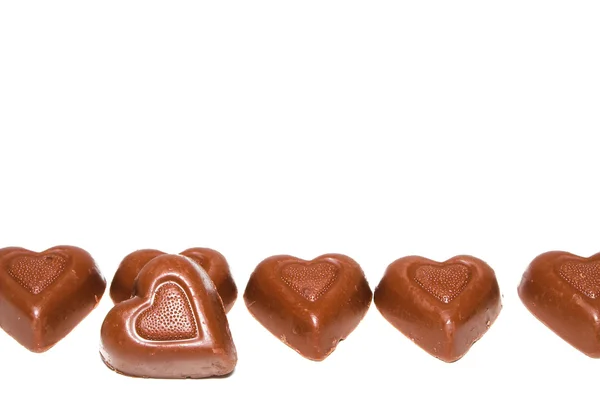 Cioccolatini al cuore — Foto Stock