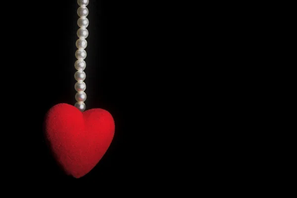 Heart with Pearls — Stock Photo, Image
