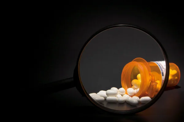 Prescription Medication Magnified — Stock Photo, Image