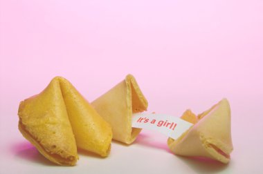 Fortune Cookie - Birth Announcement clipart