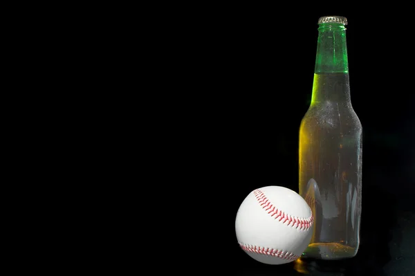 Baseball e birra — Foto Stock
