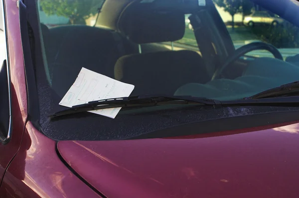 Parking Ticket — Stock Photo, Image