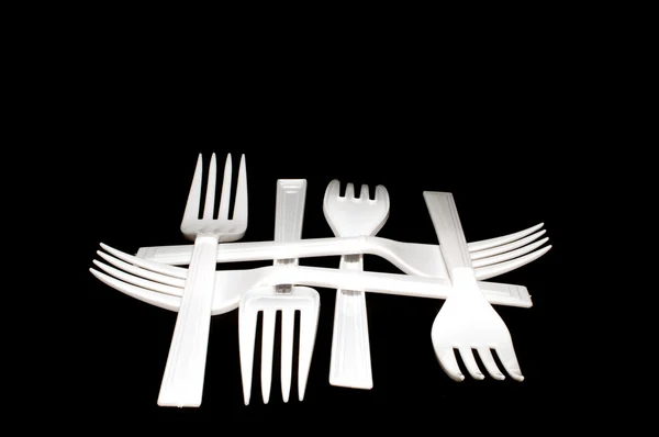 Fourchettes en plastique — Photo