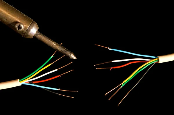 Elektrische Leitungen — Stockfoto