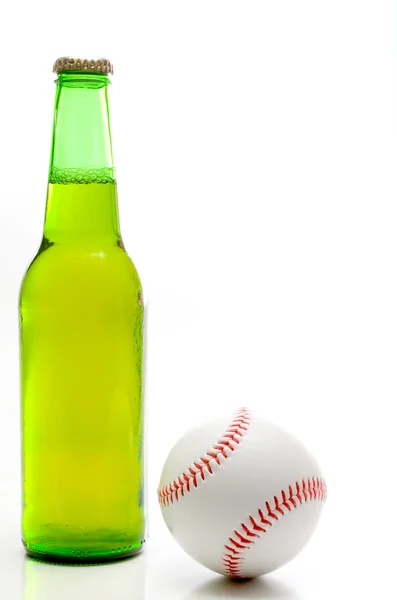 Baseball et bière — Photo