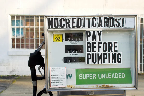 Eski benzin pompaları — Stok fotoğraf