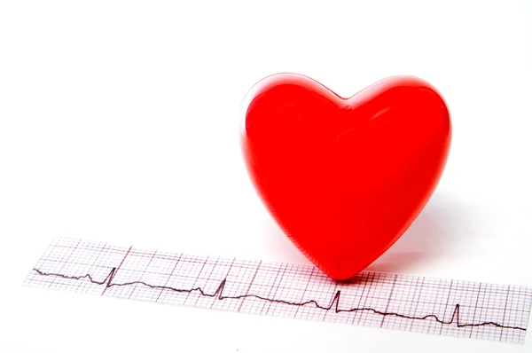 EKG Heart — Stock Photo, Image