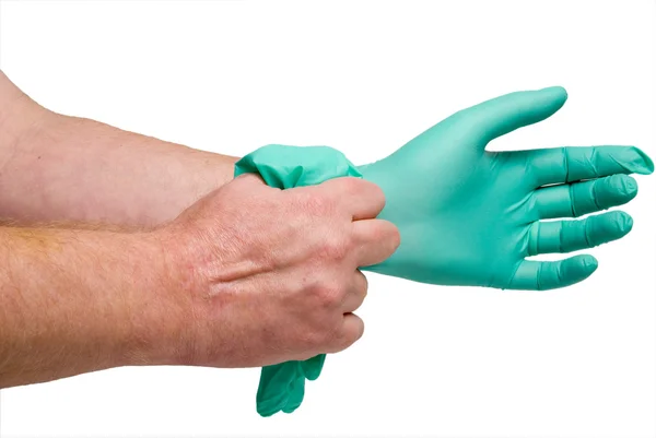 ラテックスの無料医療用手袋 — ストック写真
