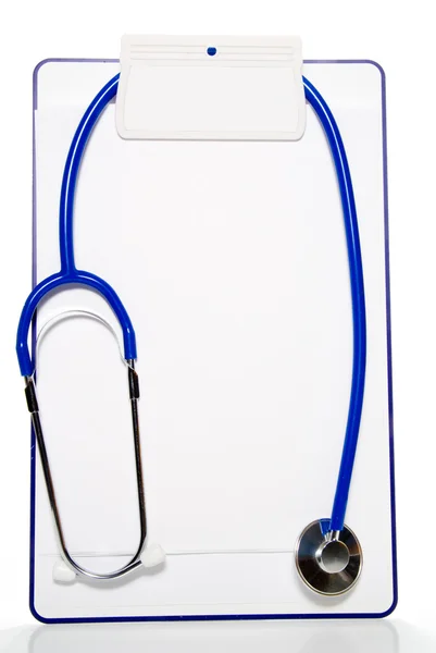 Stethoscoop op een Klembord — Stockfoto