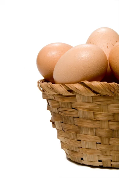 Cesto di uova — Foto Stock