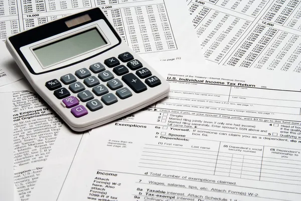 Tax Calculator — Stock Photo, Image