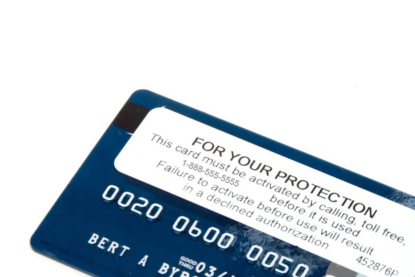 Activación de tarjeta de crédito — Foto de Stock