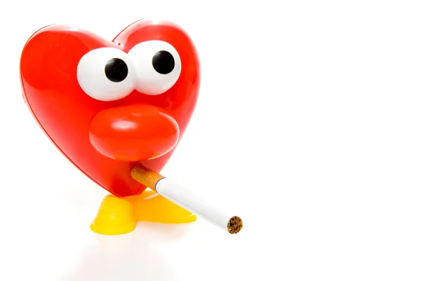 Serce dla niepalących — Zdjęcie stockowe